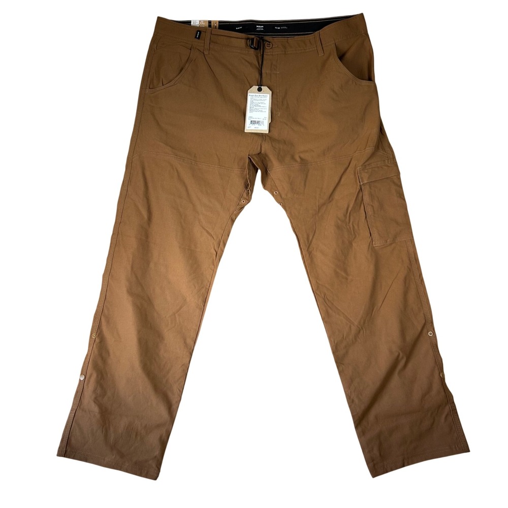 prAna Stretch Zion Slim Pant II Mens 40x30 Sepia Brown ReZion Hiking Pants NEW
